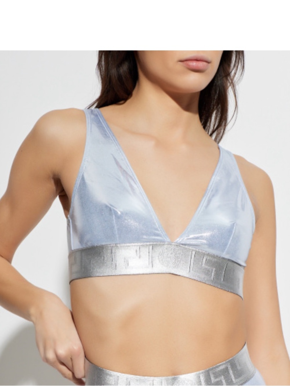 VERSACE Greca Medusa metallic hologram bikini top - Picture 2 of 4